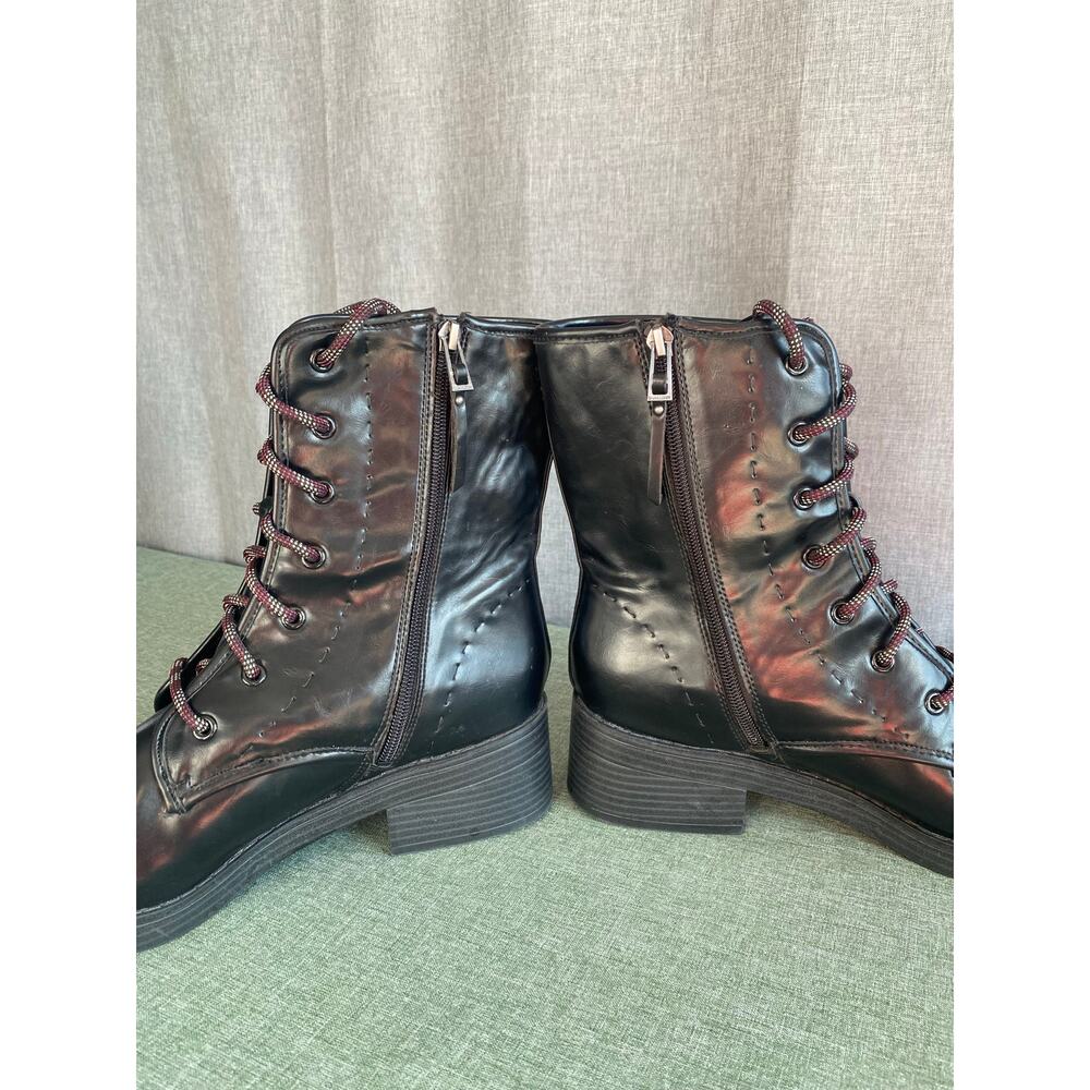 Women’s Sam & Libby Black Combat Boots – Size 11 - Picture 6 of 9